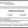 Kroner Michael 1932-2019 Todesanzeige